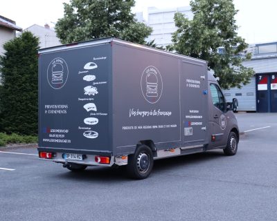 covering foodtruck pub stickers marquage